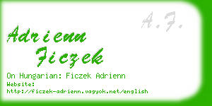 adrienn ficzek business card